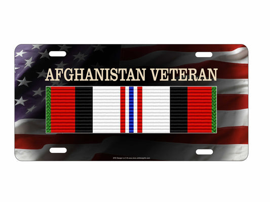 Afghanistan Campaign veteran novelty license plate military decorative aluminum sign