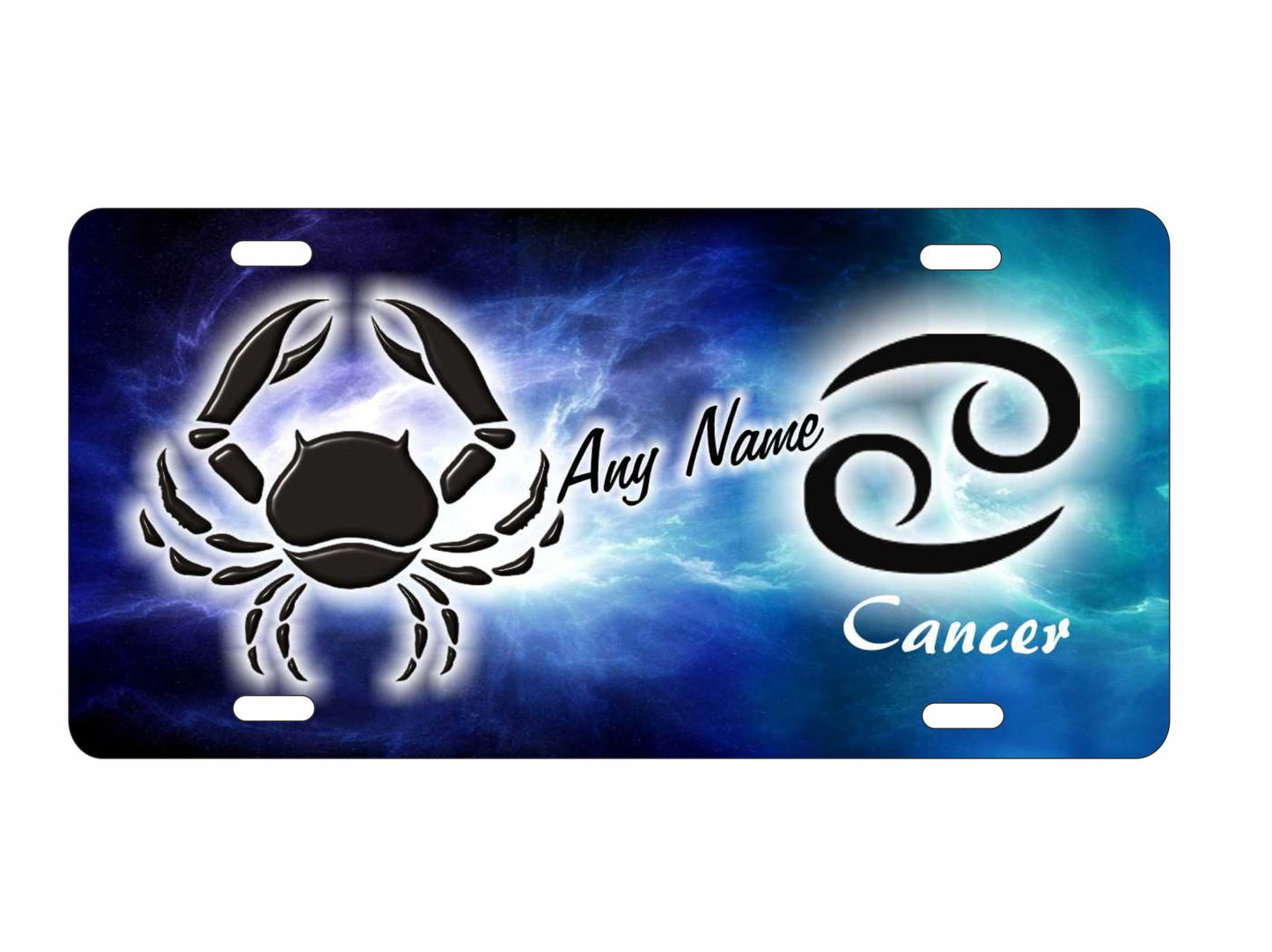 Cancer zodiac Astrological sign personalized novelty decorative front license plate