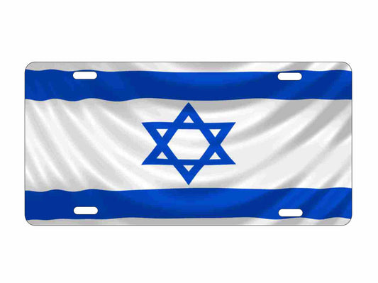 Israeli flag personalized novelty Front license plate custom vanity Decorative car tag