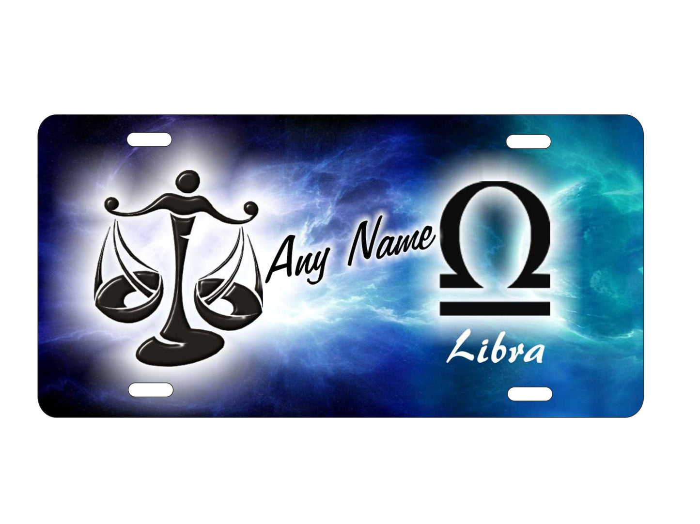 Libra zodiac symbol Astrological sign personalized novelty decorative front license plate