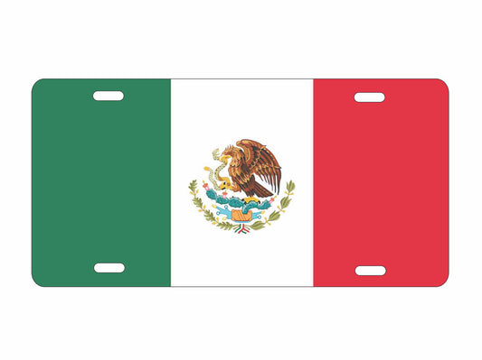 Mexican flag personalized novelty Front license plate custom vanity Decorative car tag