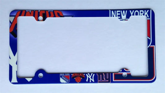 New York sport teams License Plate Frame Decorative License Plate Holder Car Tag Frame