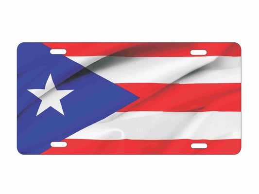 Puerto Rico flag personalized novelty Front license plate custom vanity Decorative car tag