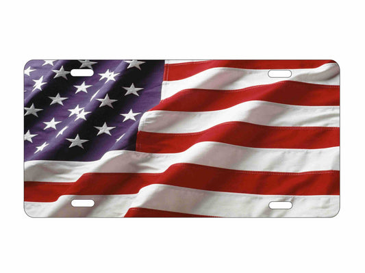 American flag personalized novelty Front license plate custom vanity Decorative car tag