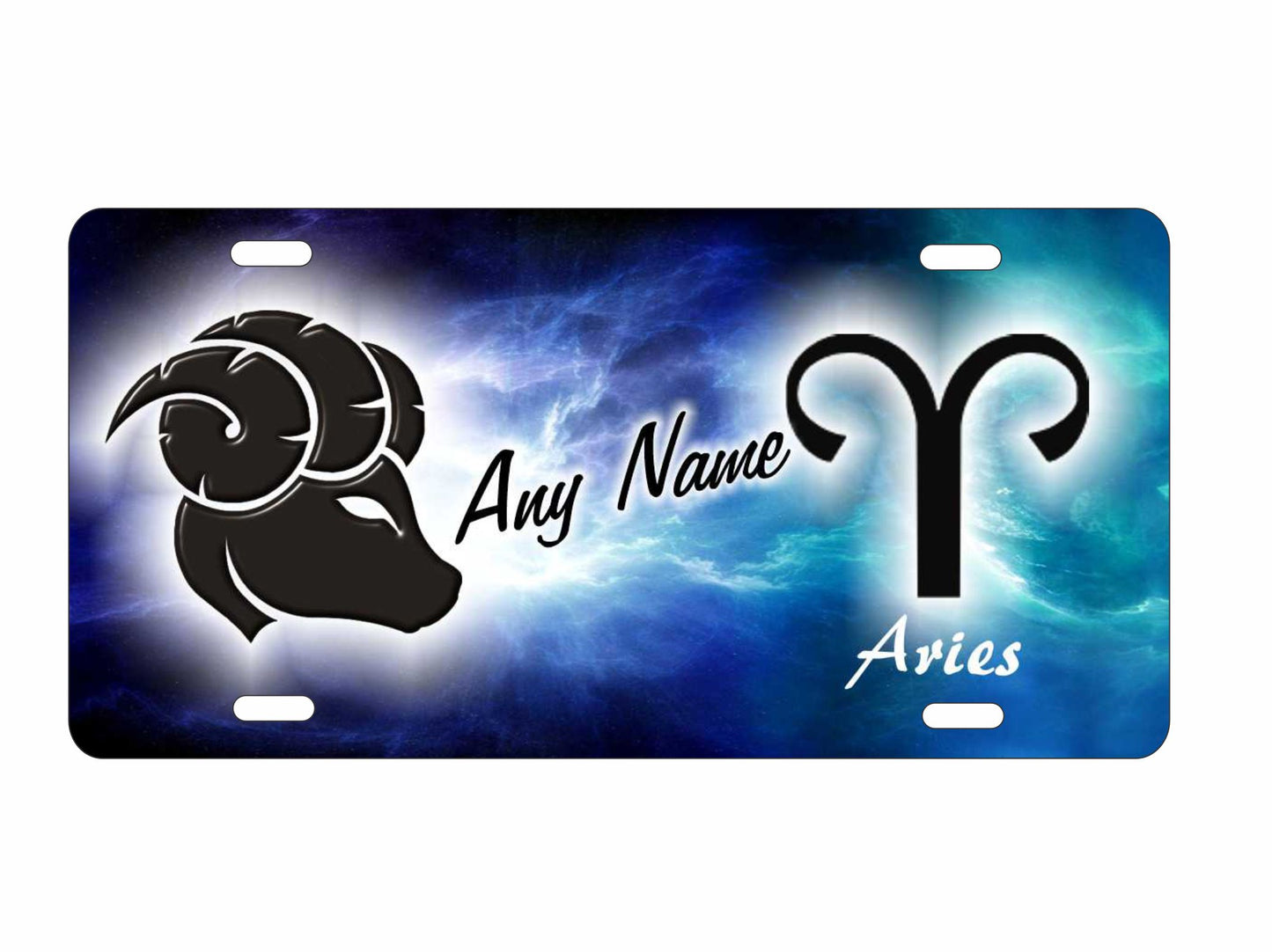 Aries zodiac Astrological sign personalized novelty decorative front license plate