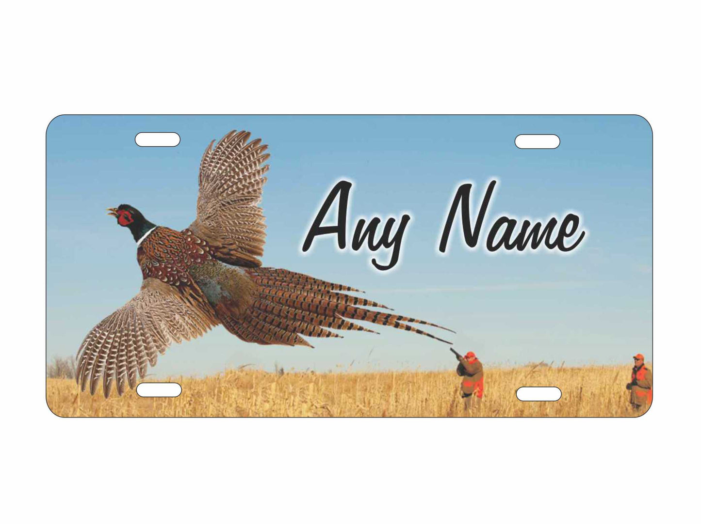 Pheasant hunting personalized novelty front license plate Decorative car tag