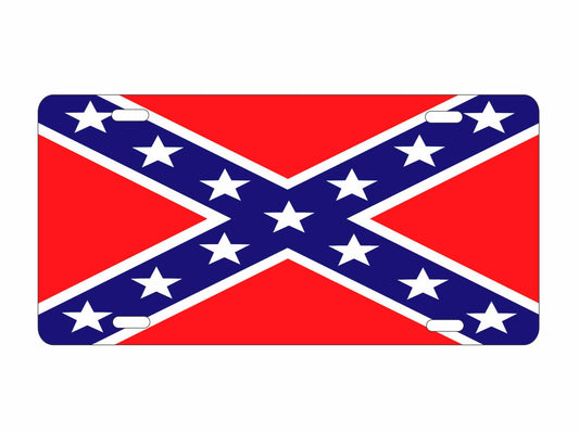Confederate Flag personalized novelty Front license plate custom vanity Decorative car tag