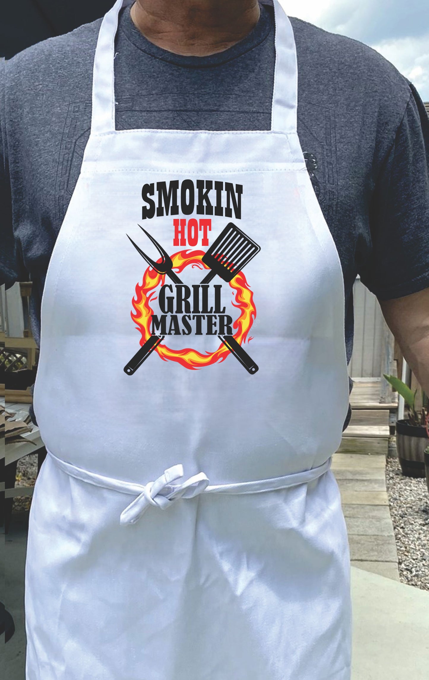 Smokin hot grill master personalized apron A great and unique idea for father’s day or mother's day gift
