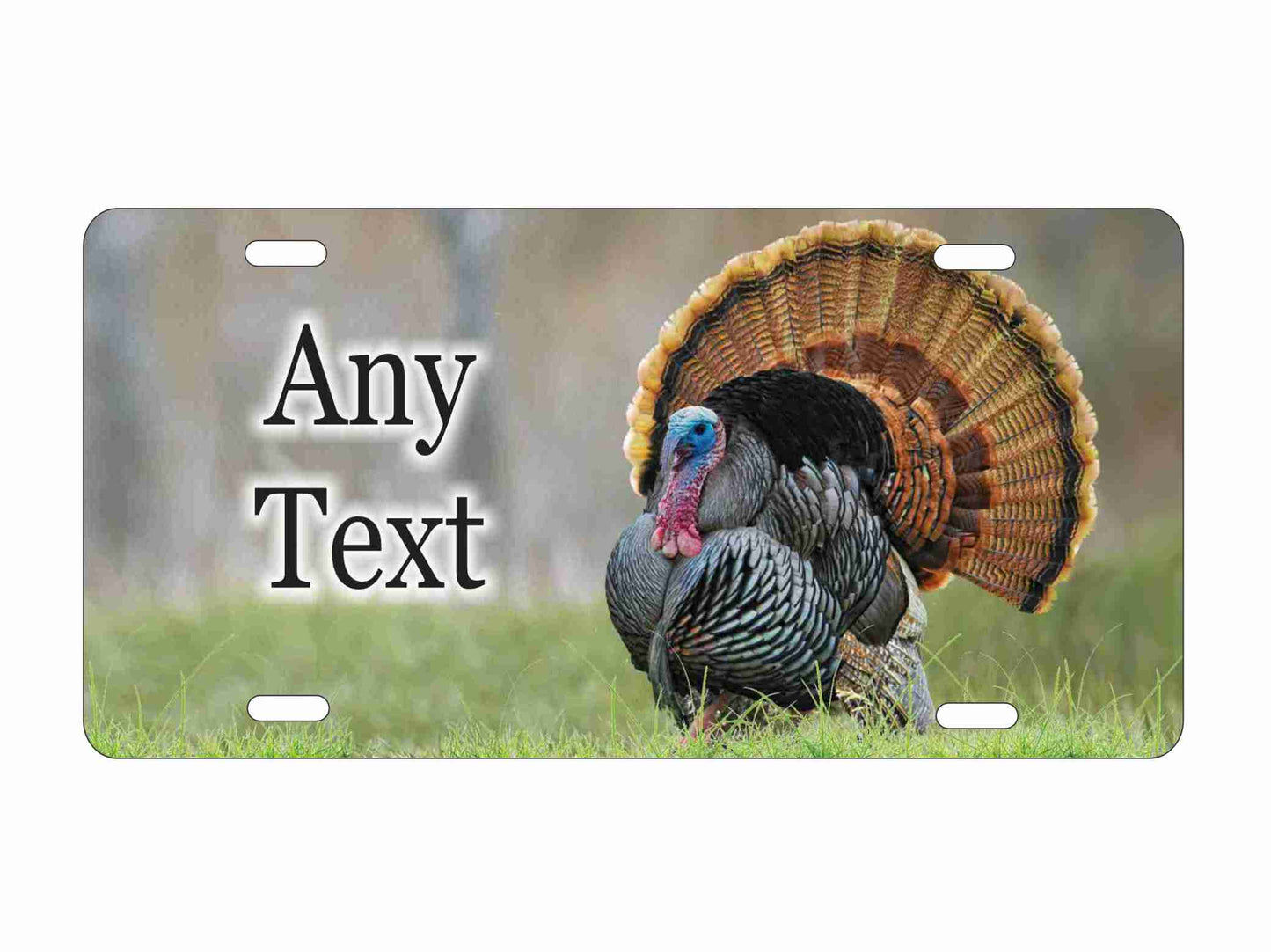 Turkey hunting personalized novelty front license plate Decorative vanity aluminum sign car tag