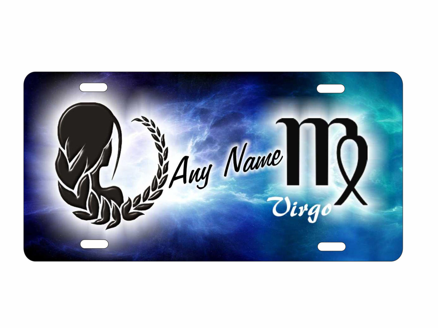 Virgo zodiac symbol Astrological sign personalized novelty decorative front license plate