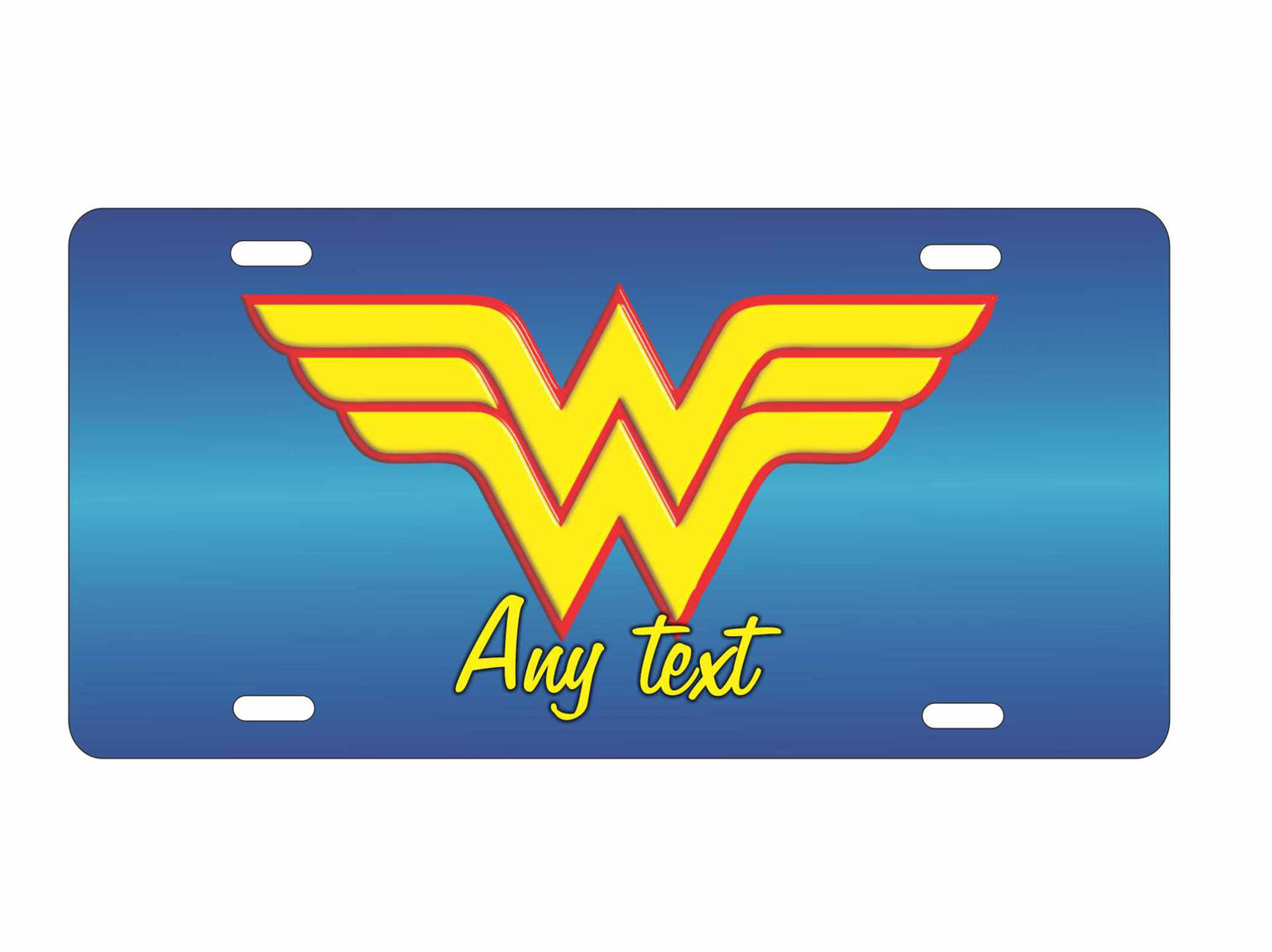 Super hero Woman logo personalized novelty front license plate custom Decorative vanity car tag