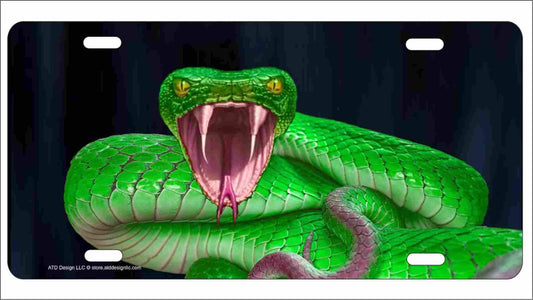 Snake Viper novelty front license plate decorative vanity custom car tag