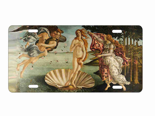 Birth of Venus aluminum license plate decorative vanity front plate