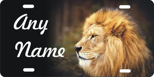 Lion Head personalized novelty front license plate Decorative custom car tag