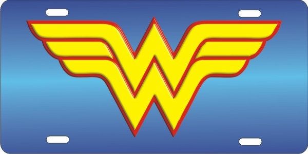 Super hero Woman logo personalized novelty front license plate custom Decorative vanity car tag
