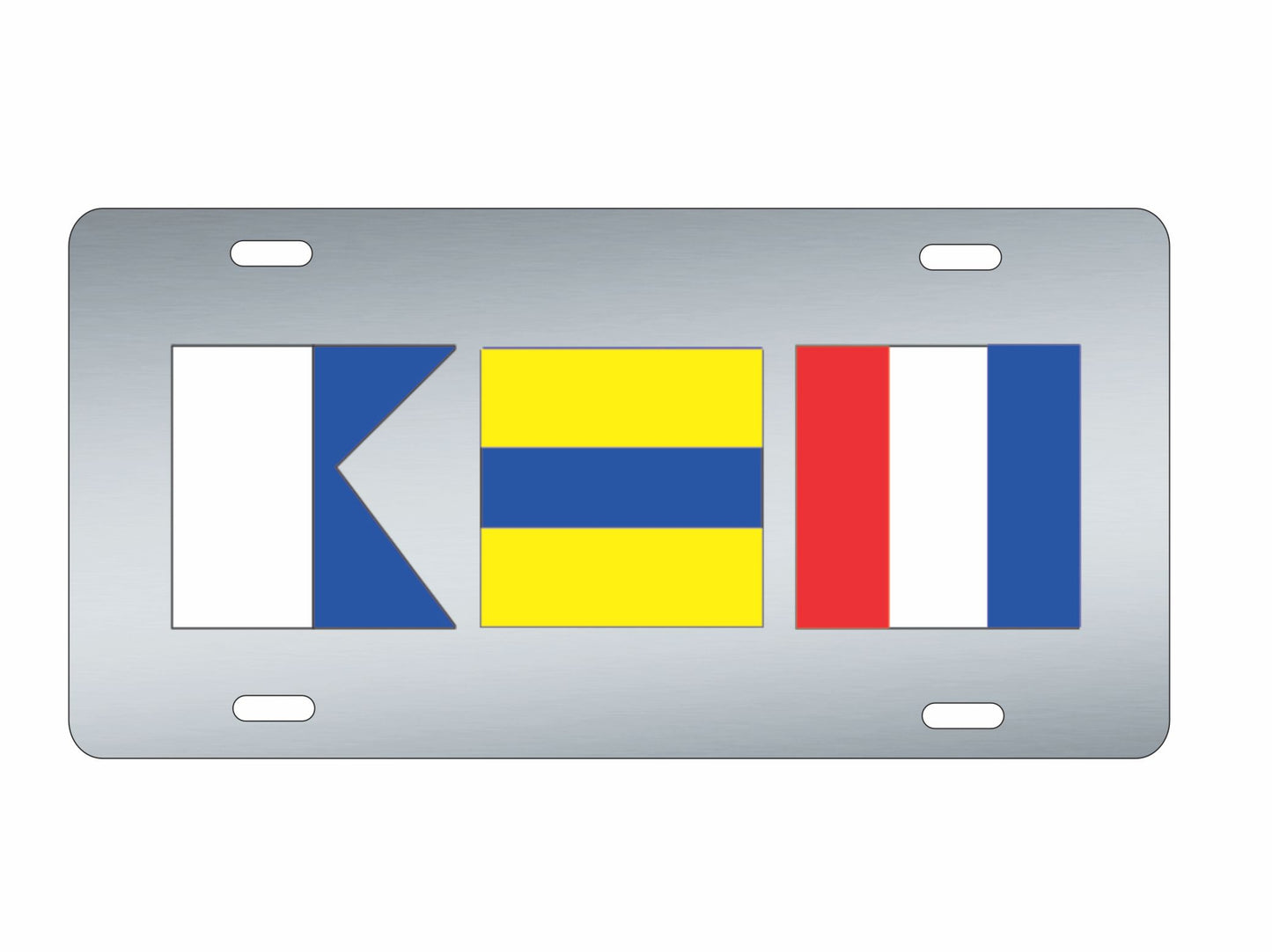 Nautical Flag Signs personalized novelty front license plate Decorative aluminum Car Tag