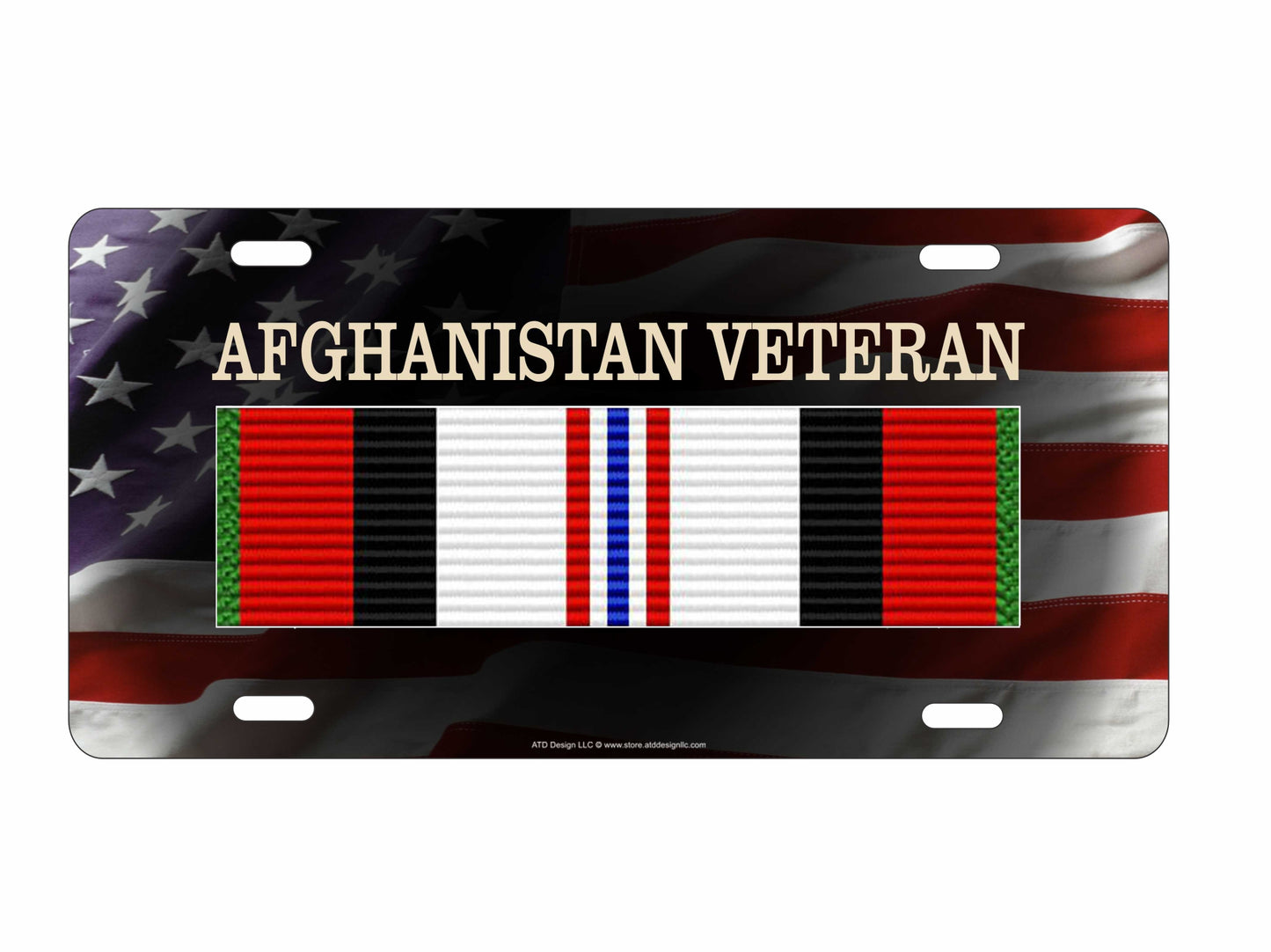 Afghanistan Campaign veteran novelty license plate military decorative aluminum sign
