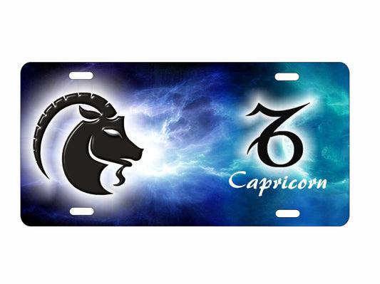 Capricorn zodiac Astrological sign personalized novelty decorative front license plate