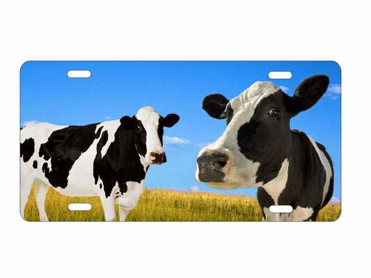 Cows personalized novelty front license plate Decorative vanity Dairy Farm Cow custom aluminum car tag
