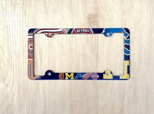 Detroit sport teams License Plate Frame Decorative License Plate Holder Car Tag Frame Pistons