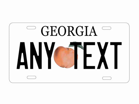 Georgia state personalized novelty vanity front license plate replica decorative aluminum sign car tag