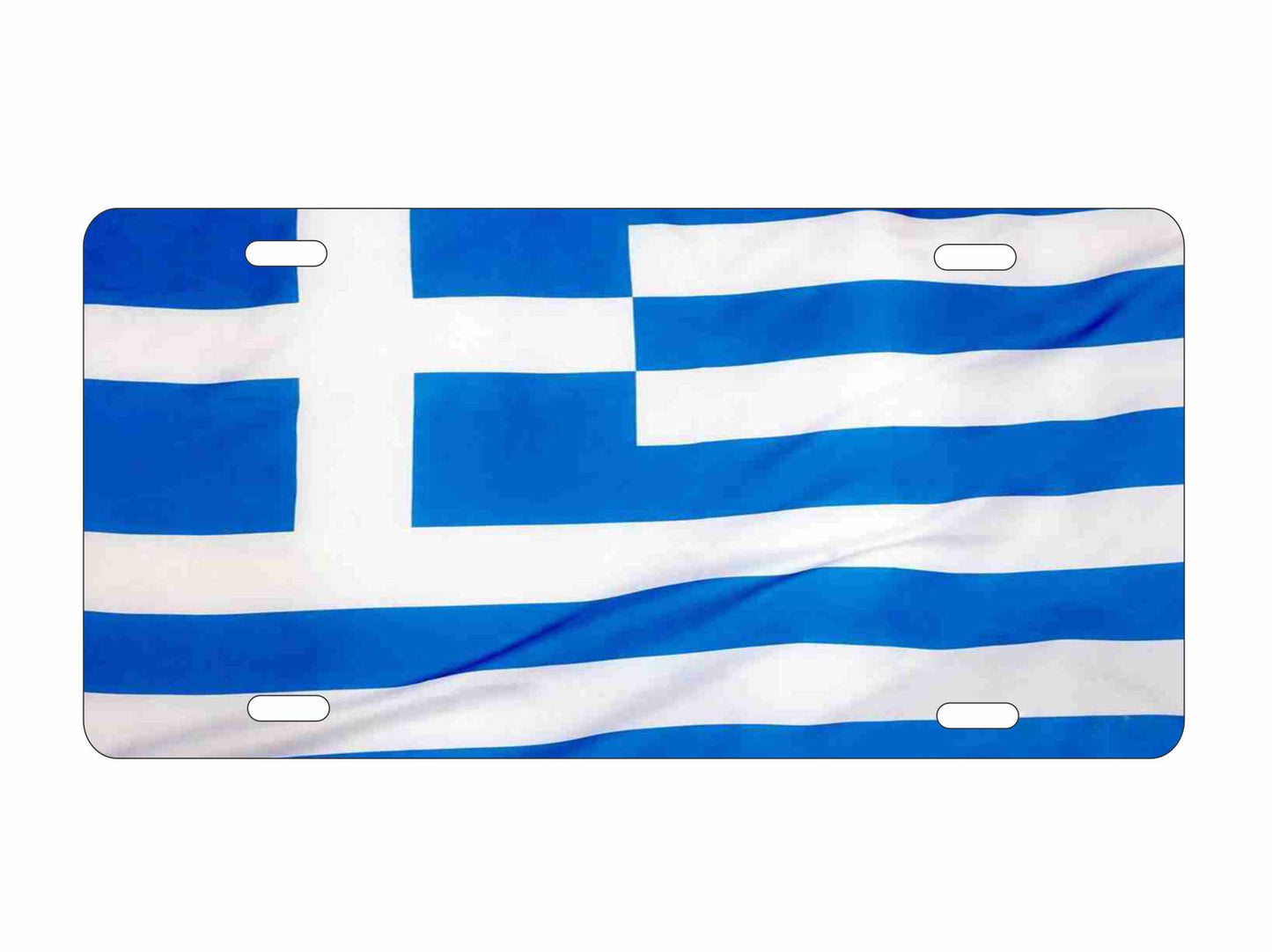 Greek flag personalized novelty Front license plate custom vanity Decorative car tag