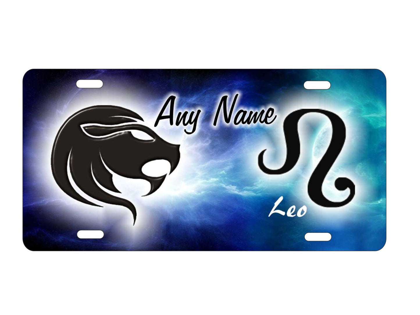 Leo zodiac symbol Astrological sign personalized novelty decorative front license plate