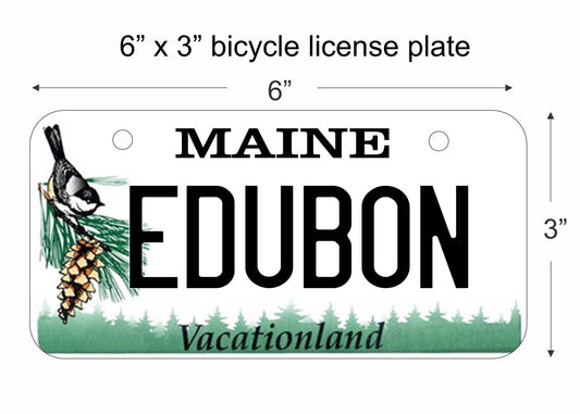 Maine state replica bicycle license plate personalized with any text custom made decorative aluminum sign