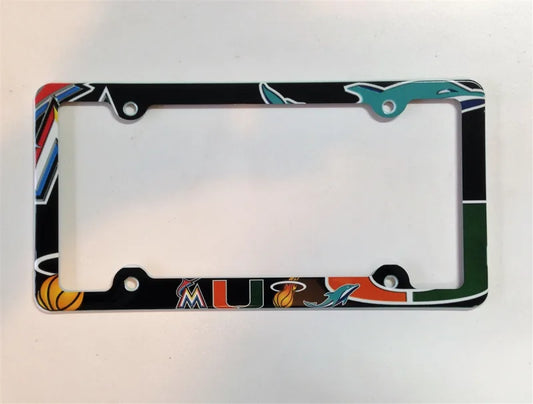 Miami sport teams License Plate Frame Decorative License Plate Holder Car Tag Frame