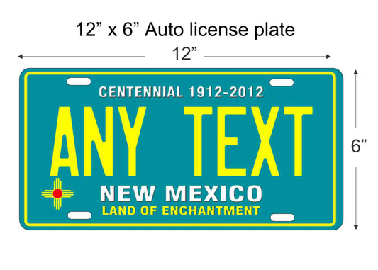 New Mexico personalized novelty vanity front license plate replica decorative aluminum sign car tag