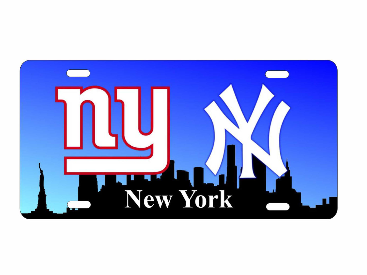 New York combined sport logos novelty license plate decorative sport fan aluminum sign