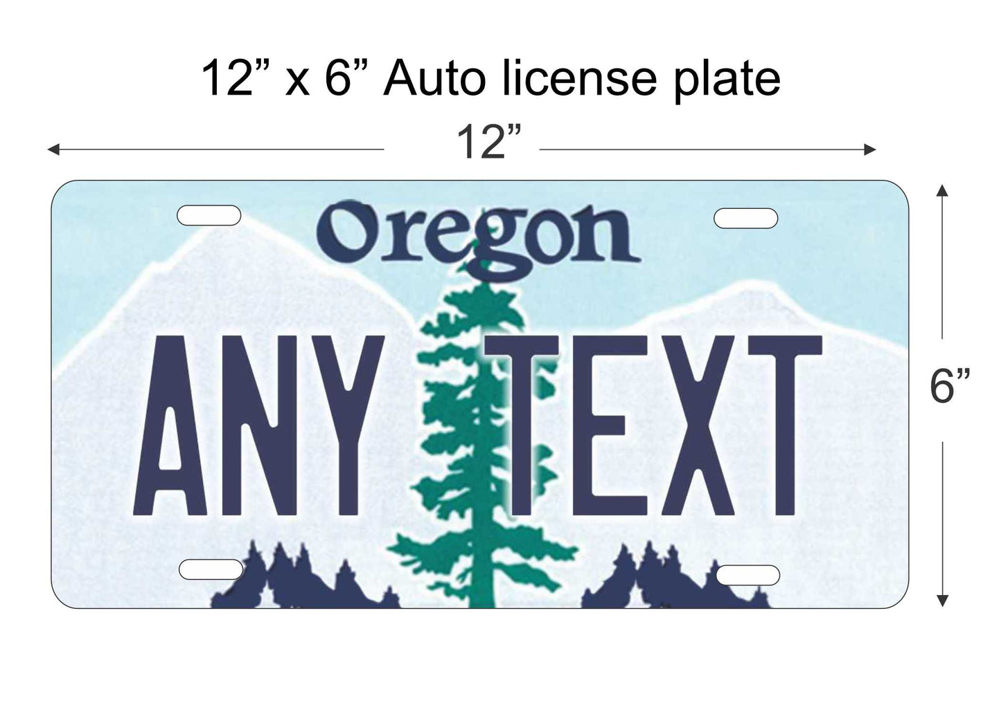Oregon personalized novelty vanity front license plate replica decorative aluminum sign car tag