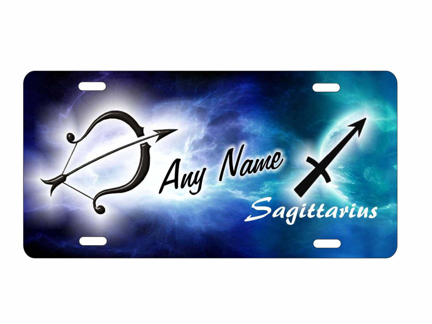 Sagittarius zodiac symbol Astrological sign personalized novelty decorative front license plate