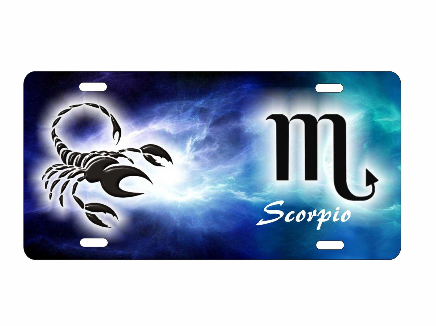 Scorpio zodiac symbol Astrological sign personalized novelty decorative front license plate
