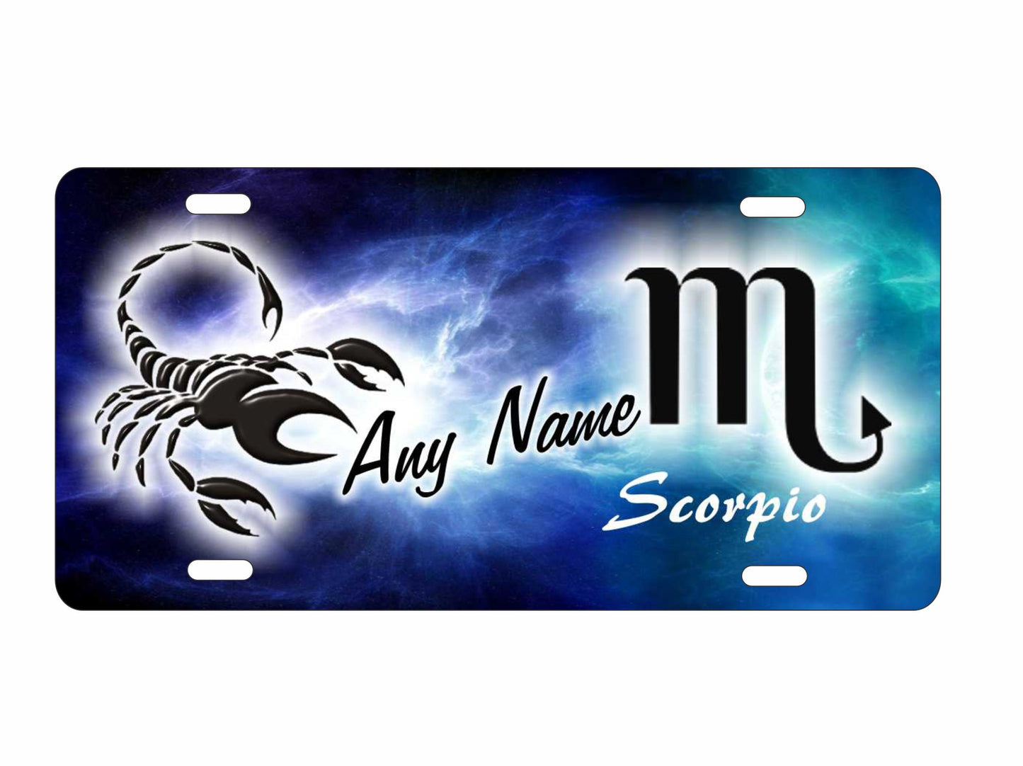 Scorpio zodiac symbol Astrological sign personalized novelty decorative front license plate