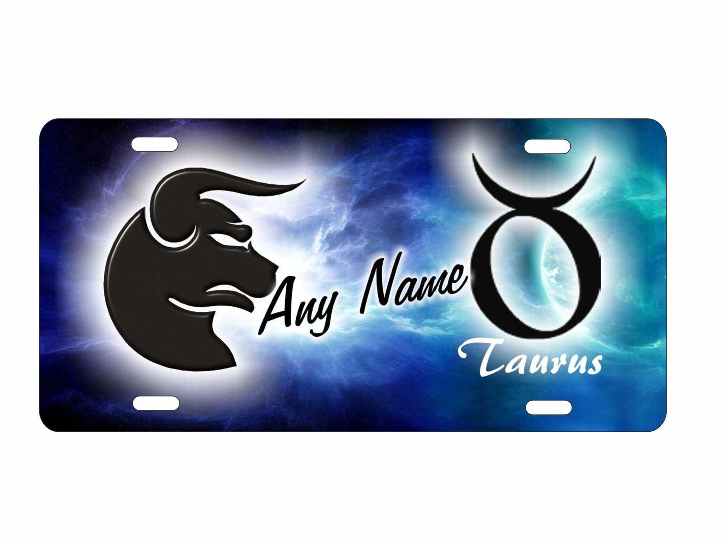 Taurus zodiac symbol Astrological sign personalized novelty decorative front license plate