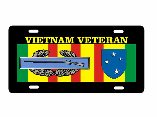 Vietnam veteran Americal Infantry novelty license plate car tag decorative military aluminum front plate