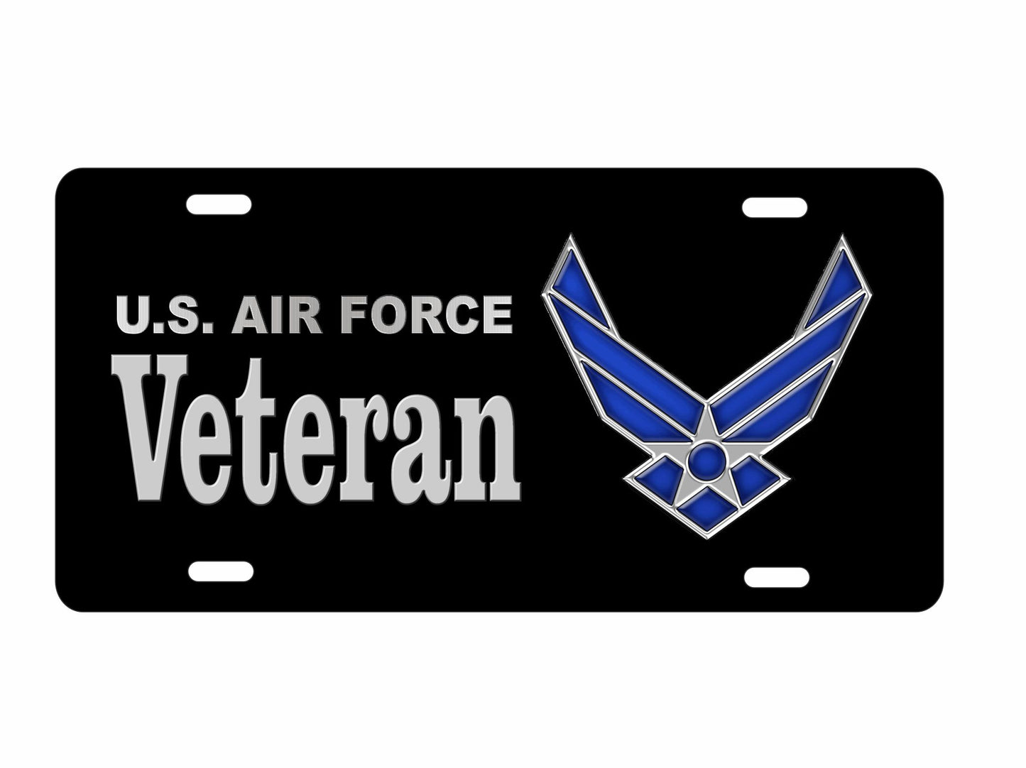 Veteran US air force novelty license plate Decorative Military vanity aluminum Front car tag