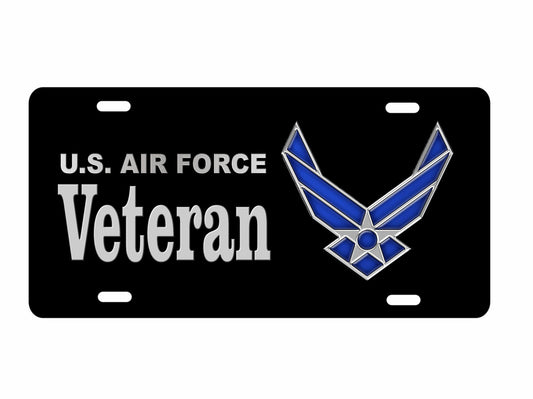 Veteran US air force novelty license plate Decorative Military vanity aluminum Front car tag