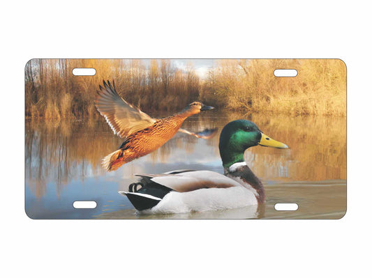 Mallard Duck hunting personalized novelty front license plate decorative vanity car tag