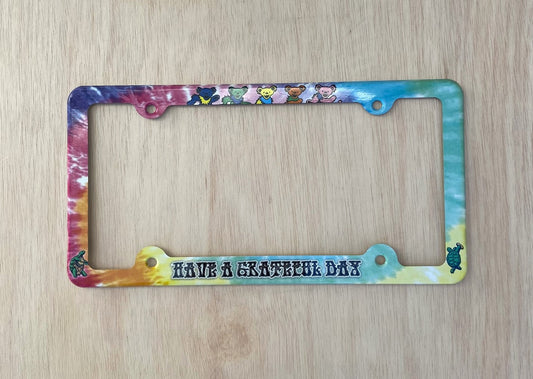 Have a grateful day License Plate Frame Decorative License Plate Holder Car Tag Frame