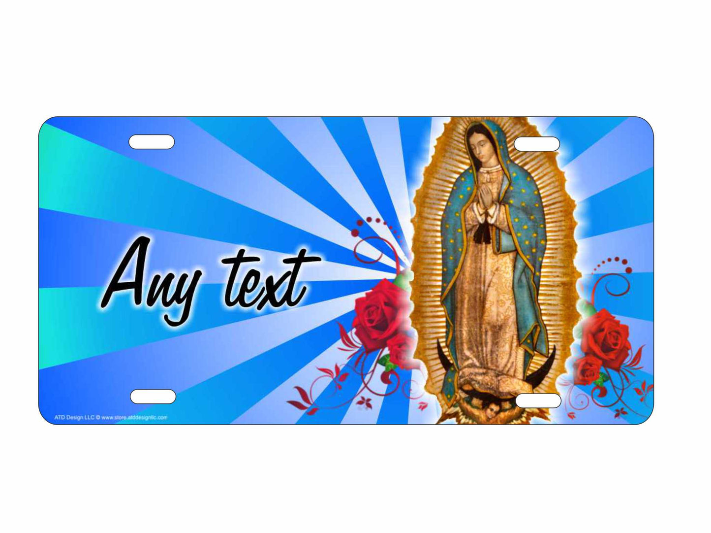 Our Lady of Guadalupe personalized novelty front license plate Decorative vanity Christian Catholic car tag