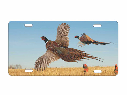 Pheasant hunting personalized novelty front license plate Decorative car tag