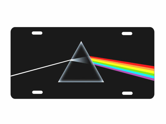 rainbow prism novelty front license plate Decorative aluminum vanity car tag