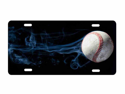 Softball baseball smoking personalized custom vanity novelty license plate decorative aluminum front plate