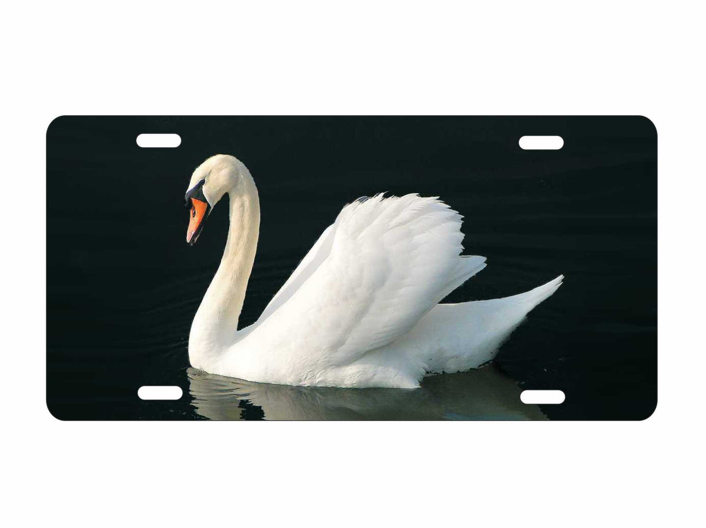 swan novelty front license plate Decorative vanity aluminum car tag