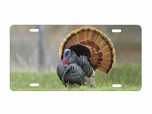 Turkey hunting personalized novelty front license plate Decorative vanity aluminum sign car tag