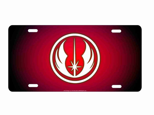 Jedi Order red background novelty license plate decorative vanity front car tag