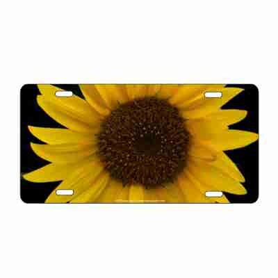 Sunflower Personalized Novelty Front License Plate custom Decorative aluminum vanity car tag