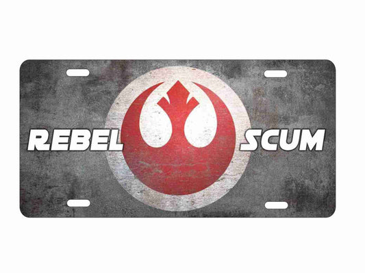 The rebellion alliance Rebel scum novelty license plate decorative vanity front car tag aluminum sign